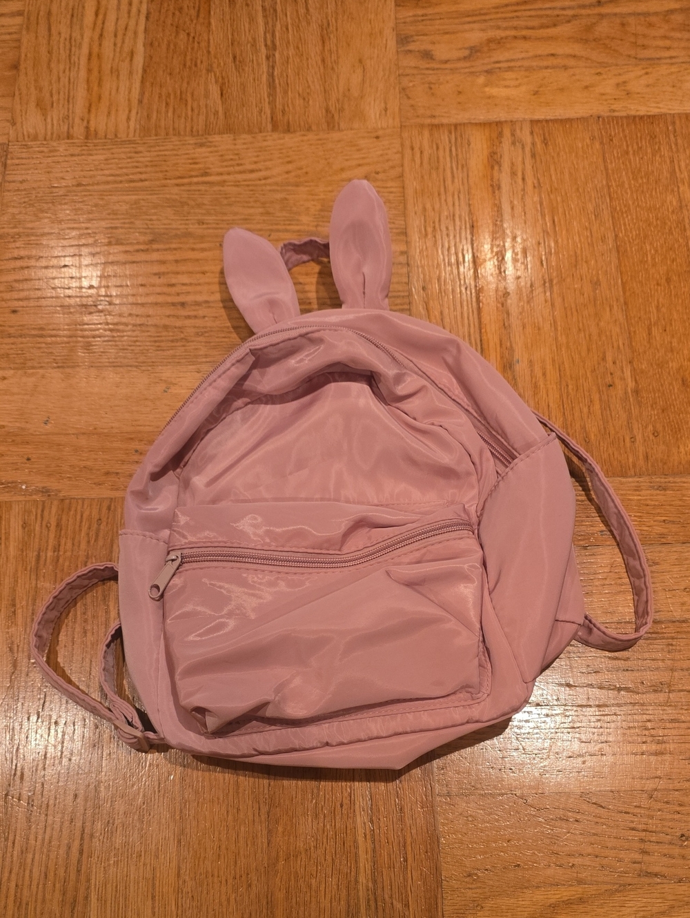 Pink Bunny-Ear Mini Backpack for Women